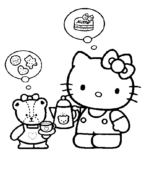 Hello Kitty kolorowanki